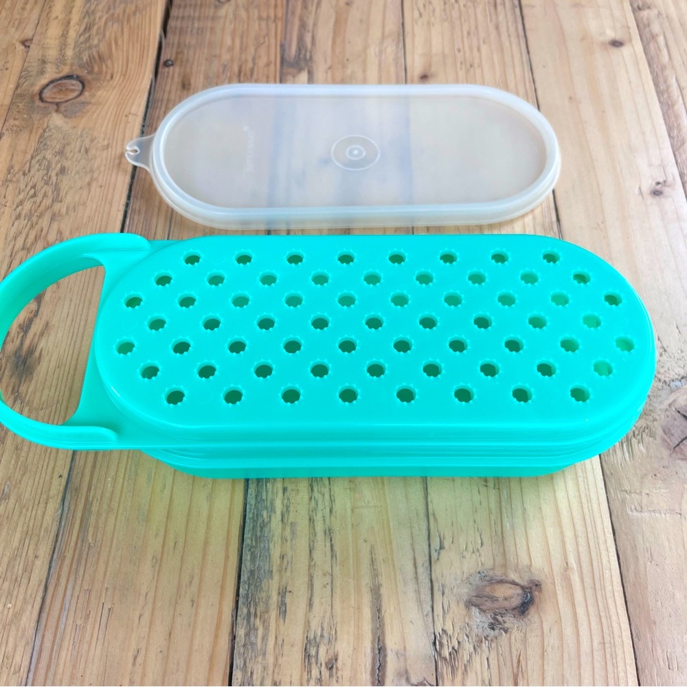 Jadeite Tupperware Cheese Grater Container with Lid 3 Pieces
